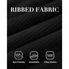 CHARMLEAKS Ribbed Maternity Swimsuit One Piece Swim Dress Scalloped V Neck Pregnancy Bathing Suit Skirt Swimwear