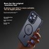Case for Apple IPhone 14 Pro, Protective Cover with Wireless Charging, Ultra-Thin Shockproof, Skin-Friendly Frosted Semi-Transparent, Midnight Black