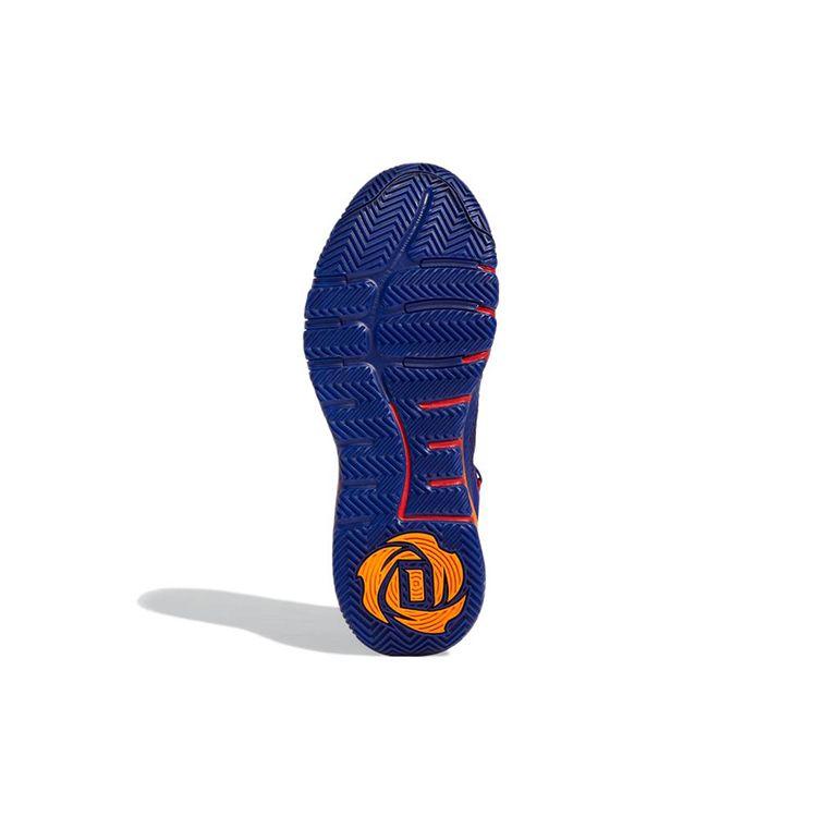 Adidas D Rose Son Of Chi Round Toe Comfortable Fabric Shock Absorbing Non-Slip Wear-Resistant Low-Top Basketball Shoes Men Sneakers Blue Red GY3265