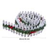 Christmas Tree Fences Garden Fencing Fairy Garden Accessories Wooden Party Decoration With LED Light For Kids Holiday Home Decor