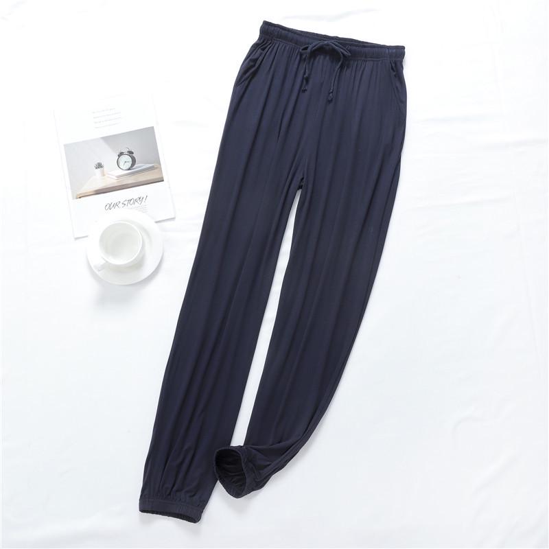 Men's Modal Joggers – Large Size, High Elastic, Lightweight, for Home & Sports.