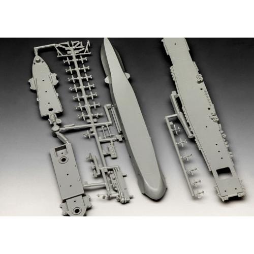 German Revell 1/1200 scale USS Enterprise CV-6 plastic model kit, model number 05824, molded in color