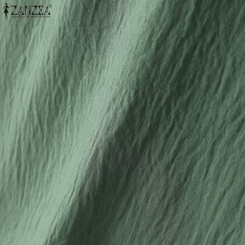 ZANZEA Summer Women Sleeveless Ruffled Casual Loose Tank Tops