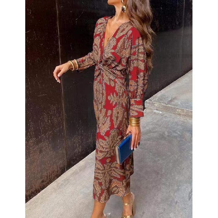 

Новый год, летние каникулы, пляж, музыкальный фестиваль, поездки на работу, удобные, сексуальные, элегантные, женские, модные, с принтом, платье 3XL вино красного