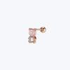 MIMIMIN Pink Opal Inner Conch Tragus Outer Conch Ear Lobe Bear Piercing OBEC (14k Gold)