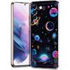 Transparent Phone Case Cover for Samsung Galaxy S25 S24 S23 S22 S20 S21 FE Ultra S24 S23 S10 S10E Plus 5G Sun Moon Stars Pattern