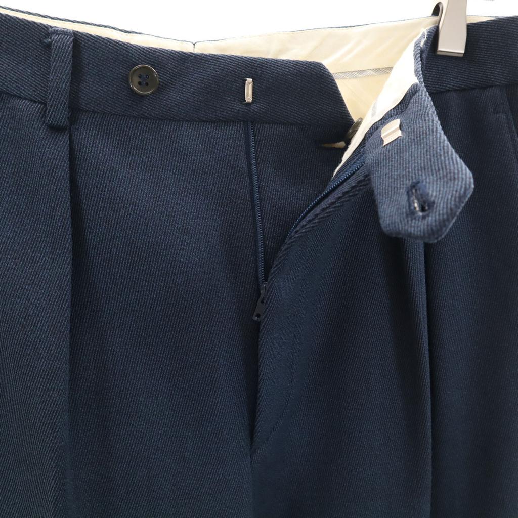 YVES SAINT LAURENT 80s 90s Made in Italy Old Slacks pants 48 Navy Men's Used
