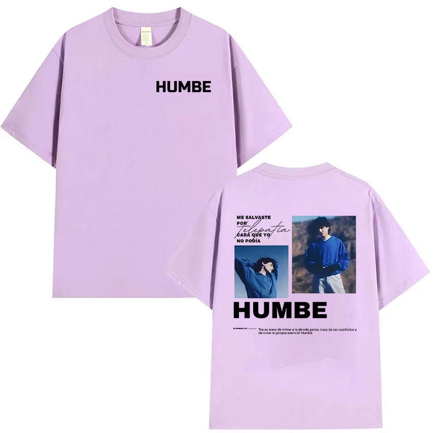 Singer Humbe Dueno Del Cielo Tour 2026 Graphic TShirt Mens Hip Hop Pop Fans Fashion Oversized Cotton T Shirt Gothic Streetwear