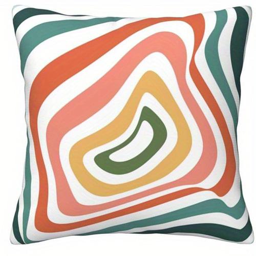 

Домашний декор Яркие наволочки с геометрическим узором Наволочка с узором Подходит для дивана Спальни Автомобиля Наволочка 40x40cm 16x16in