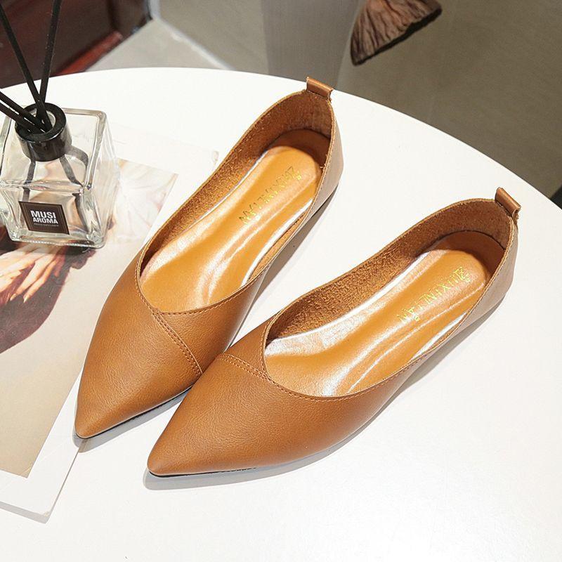 Fashion soft-soled versatile ladyshoes for women's 2025 spring and summer new pointed flat-soled comfortable shoes for women