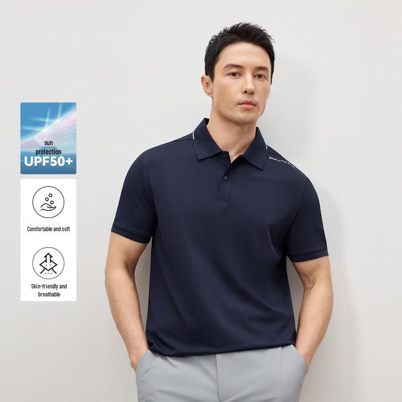 EMZ Men s Casual Breathable Short-Sleeve Polo Shirt XL