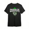 Dropkick Murphys Herren Schwarz Grafik T-Shirt Lustiges Dropkick Murphys Design Mit Schild Grünes Blatt Freizeit Baumwolle