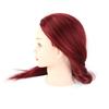 1 szt. 60 cm fryzjerstwo fryzjerstwo model praktyczny manekin głowa z zaciskiem czerwony