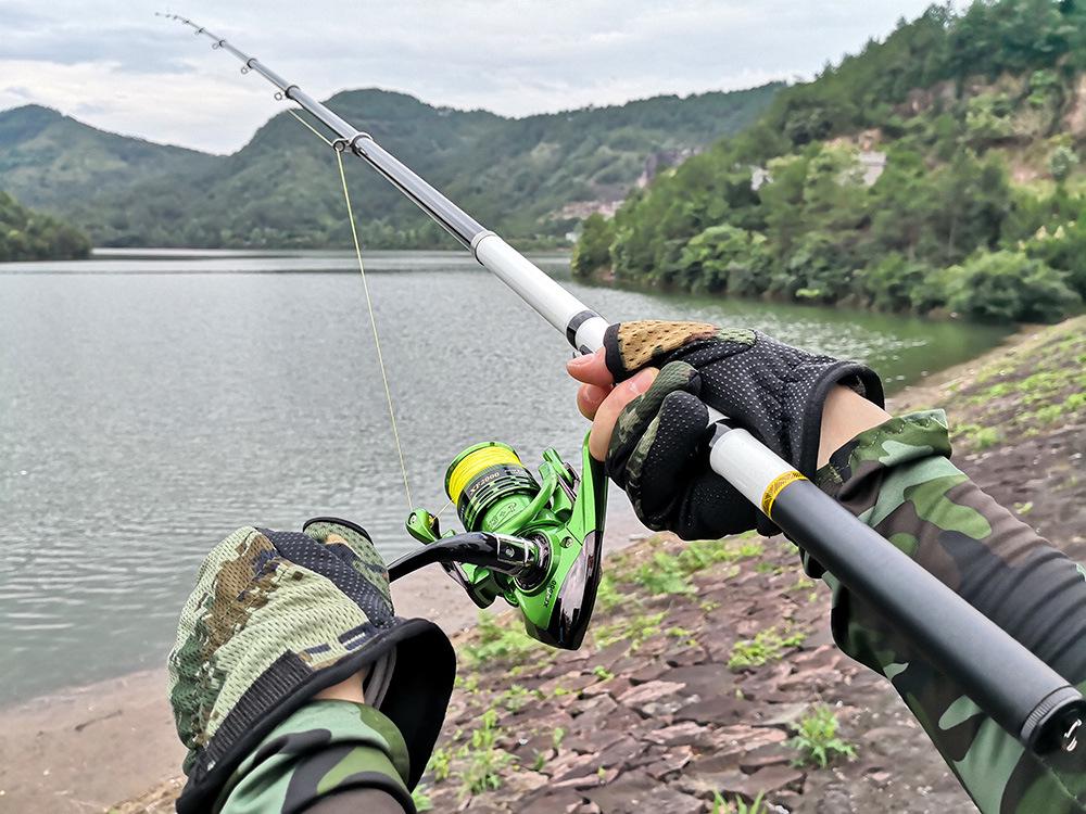 JOSBY Ultralight Telescopic Carbon Fiber Spinning Rod - Portable Fishing Rod for Travel (3.0m/2.7m/2.4m)