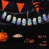 Funny Colorful Halloween Ghost Banner Paper Cute Ghost Spiral Pendant DIY Ghost Ceiling Decoration Ghost Festival