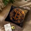 Bitcoin Krypto Kryptowährung Btc Kissenbezug Sofa Wohnzimmer Schlafzimmer Kopfteil Rückenlehne Kissen Quadratisches Kissen Nickerchenzeit