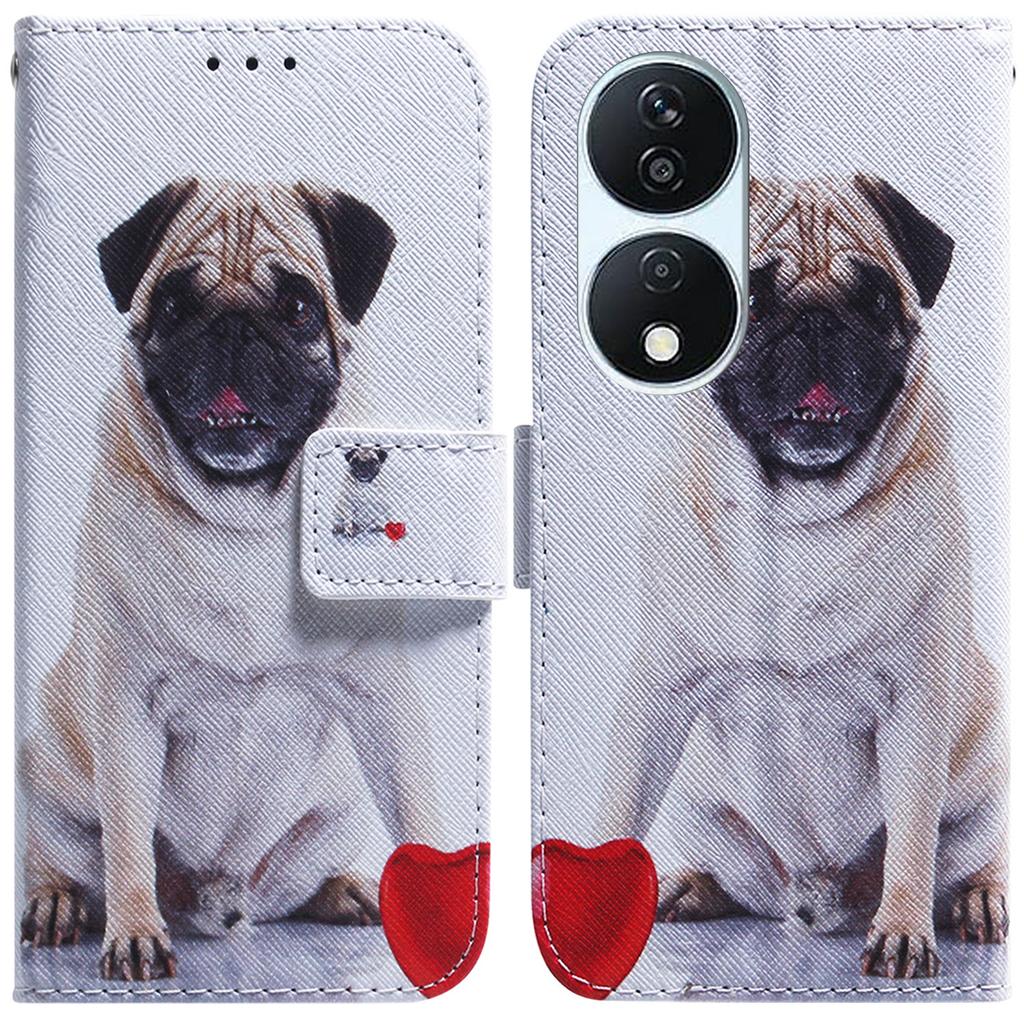 For Honor X7b 4G/90 Smart/Play 50 Plus 5G Leather Case Pattern Printing Wallet Phone Cover