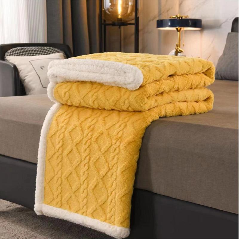 Sherpa Throw Blanket for Couch - Cozy Blanket for Bed, Soft Fuzzy Blankets, Fleece Thick Warm Blanket for Winter