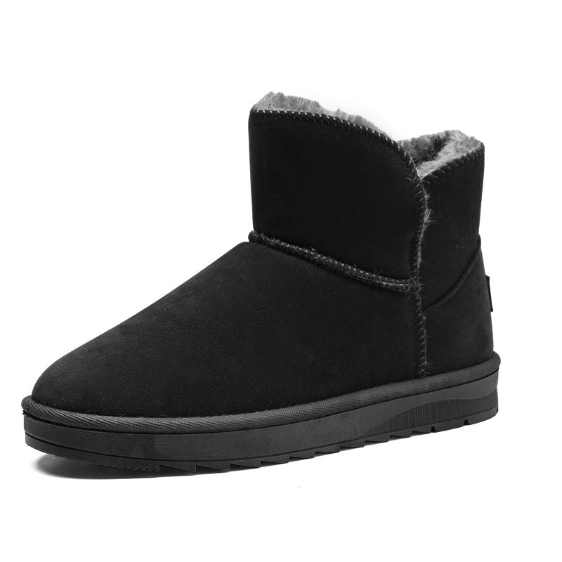 Fashion New large size women's high quality snow boots winter warm plus velvet women's boots lovers comfortable cotton shoes