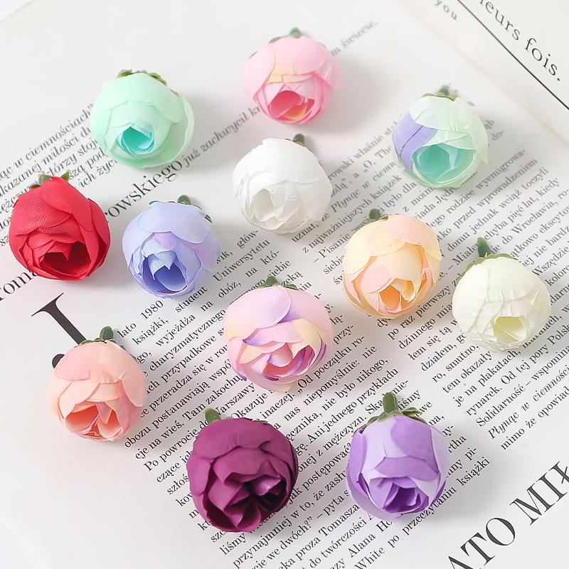 

10/20/50Pcs 3.5cm Rose Artificial Flowers Head Silk Fake Flower for Home Decor Party Wedding Decoration DIY Wreath Accessory 10Pcs