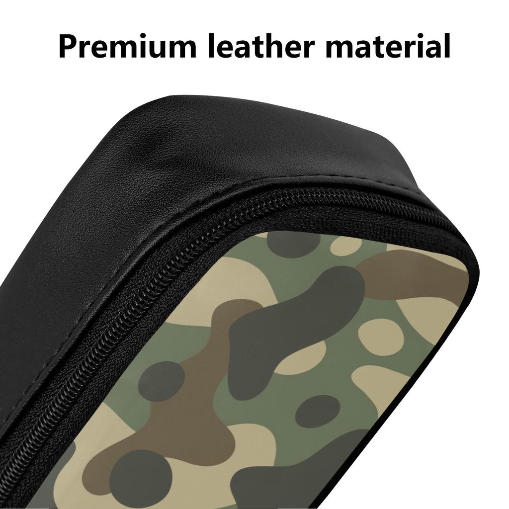 Tragbare Schreibwarenmappe aus PU-Leder für Schule und Beruf mit innerer Trenntasche für Klassenzimmer Büro