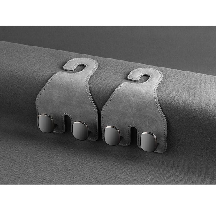 Car Back Seats Hook Rear Seats Hook Automotive Headrest Hooks Heavy Duty Double Hook Car Interior Organizer Accessories