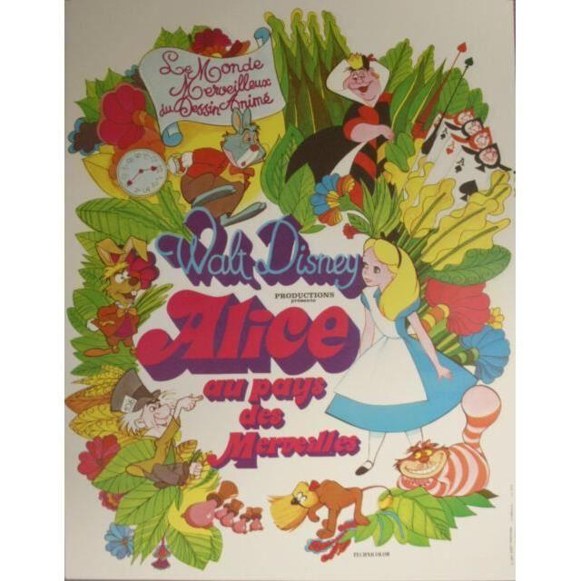 

Alice aux pays des merveilles Affiche Cinéma Originale ROULEE 53x40cm
