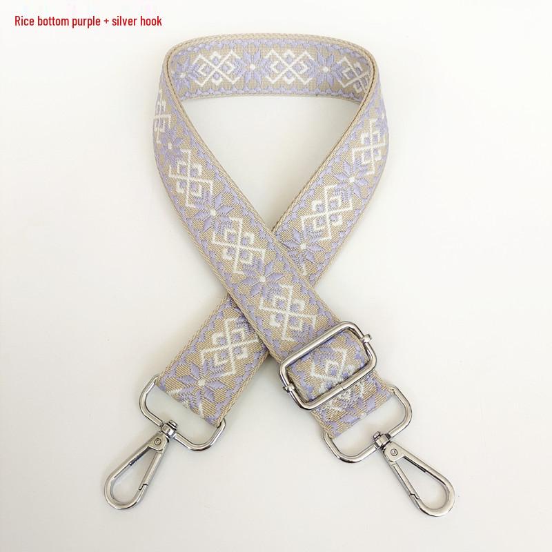 3.8cm Wide Diamond Jacquard Crossbody Strap for Bags and Backpacks.
