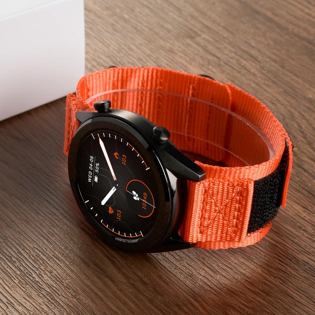 20mm 22mm Nylon Strap for Samsung Galaxy Watch 6 4 5 Pro Classic Gear S3 Active 2 44mm 40mm Correa Bracelet Huawei GT 4 3 2 Band