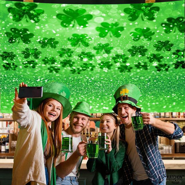 Happy St .Patrick 'S Day Tapestry Photography Backdrop Room Decor Aesthetic Party Decorations For Bedroom Wall Decoration Boho Art