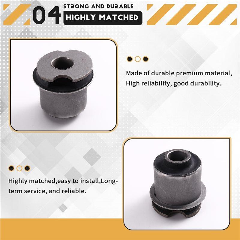 3Pcs Front Differential Bushing & Lower Crossbeam Bushing 25872770 15856421 15856422 For Hummer H3 2006-2010