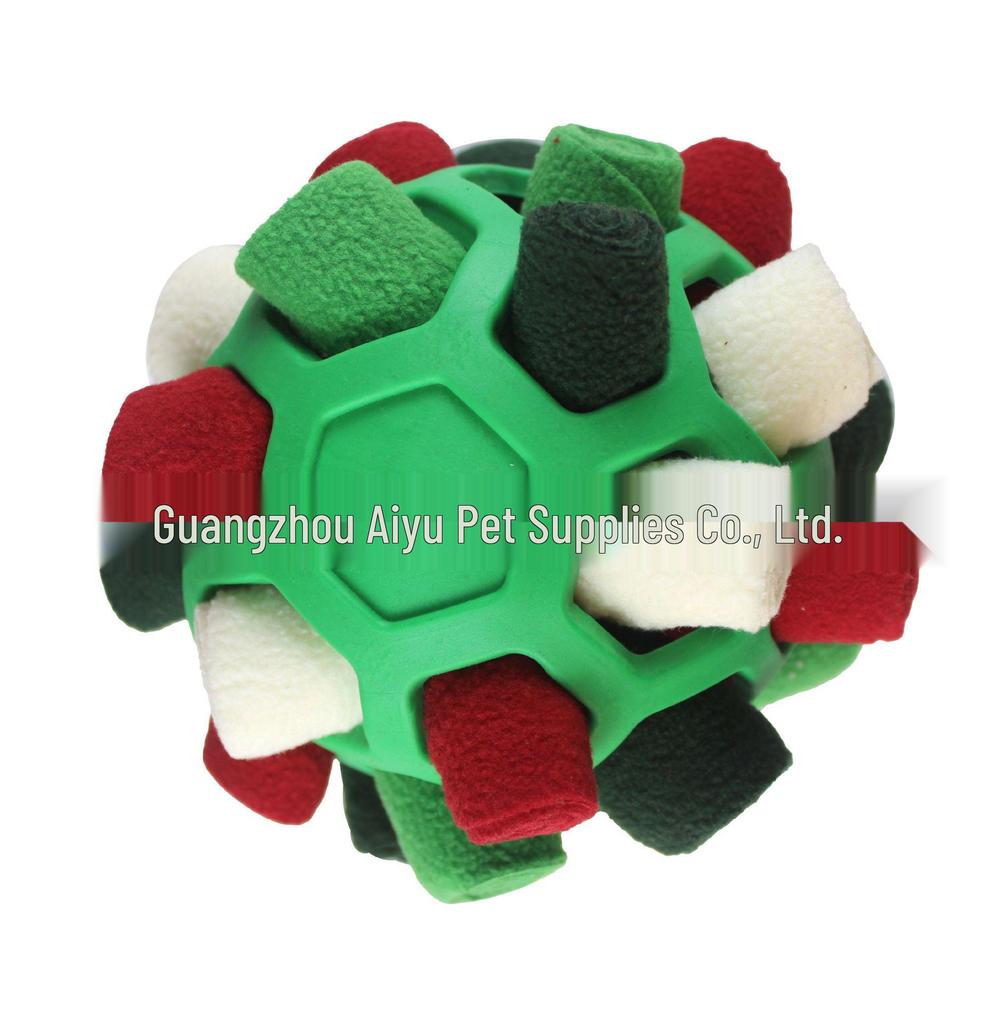 QQ Bouncy Rainbow Sniffing Ball: Interactive Foraging and Training Toy for Cats and Dogs