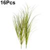 16PC Artificial Onion Grass Bushes Yard Realistic Plastic Plants Home Office Decor Fake Tall Grasses Indoor 3 Sizes