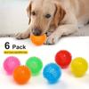 6pcs Dog Toy Balls, Non-Toxic, Durable Spikey Chew Toys, for Teething, Aggressive Chewers, Medium & Large Dogs, Without Battery