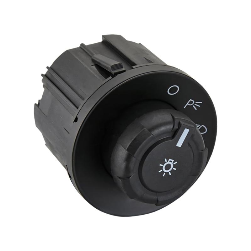 9L3Z11654AA Lighting Control Knob Assembly for Vehicle Dashboard Repair, Headlight Control Replacement Part with Black Housing, Single Service Unit