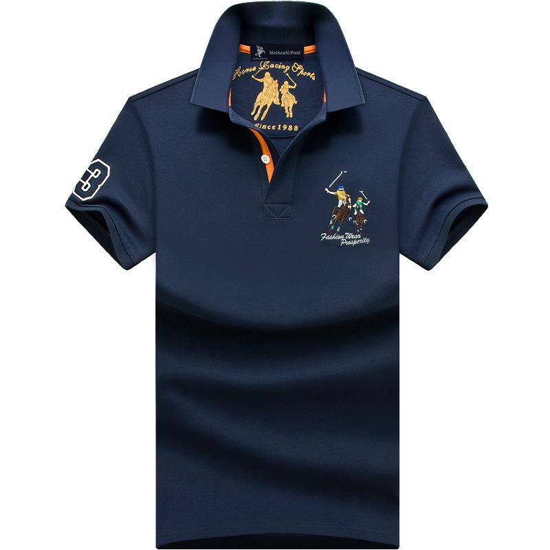 The BAY Paul Heren High-End Poloshirt - Zomer Korte Mouw Revers, Puur Katoen, Plus Size Beschikbaar 4XL (185-205 jin)