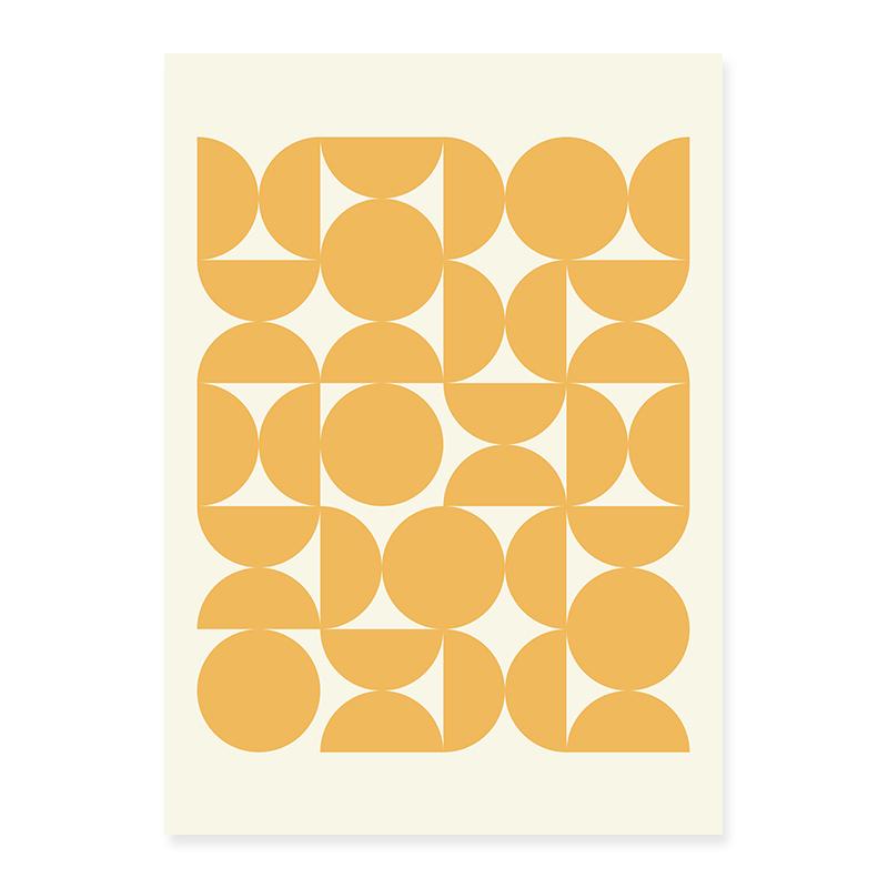 

Модні абстрактні геометричні графічні малюнки Жовта галерея Картини на полотні Друк плакатів Настінні картини Домашній декор для вітальні 50x70cm No Frame