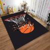 Basketball Hoop and Ball Shatter Design Carpet for Bedroom Decor Suitable for use as an anti-slip for living room bedroom sofas