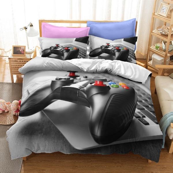 Spielekonsolen-Griff Zwei Serien Bettwäsche Dreiteiliges Eaby Heimtextil-Set