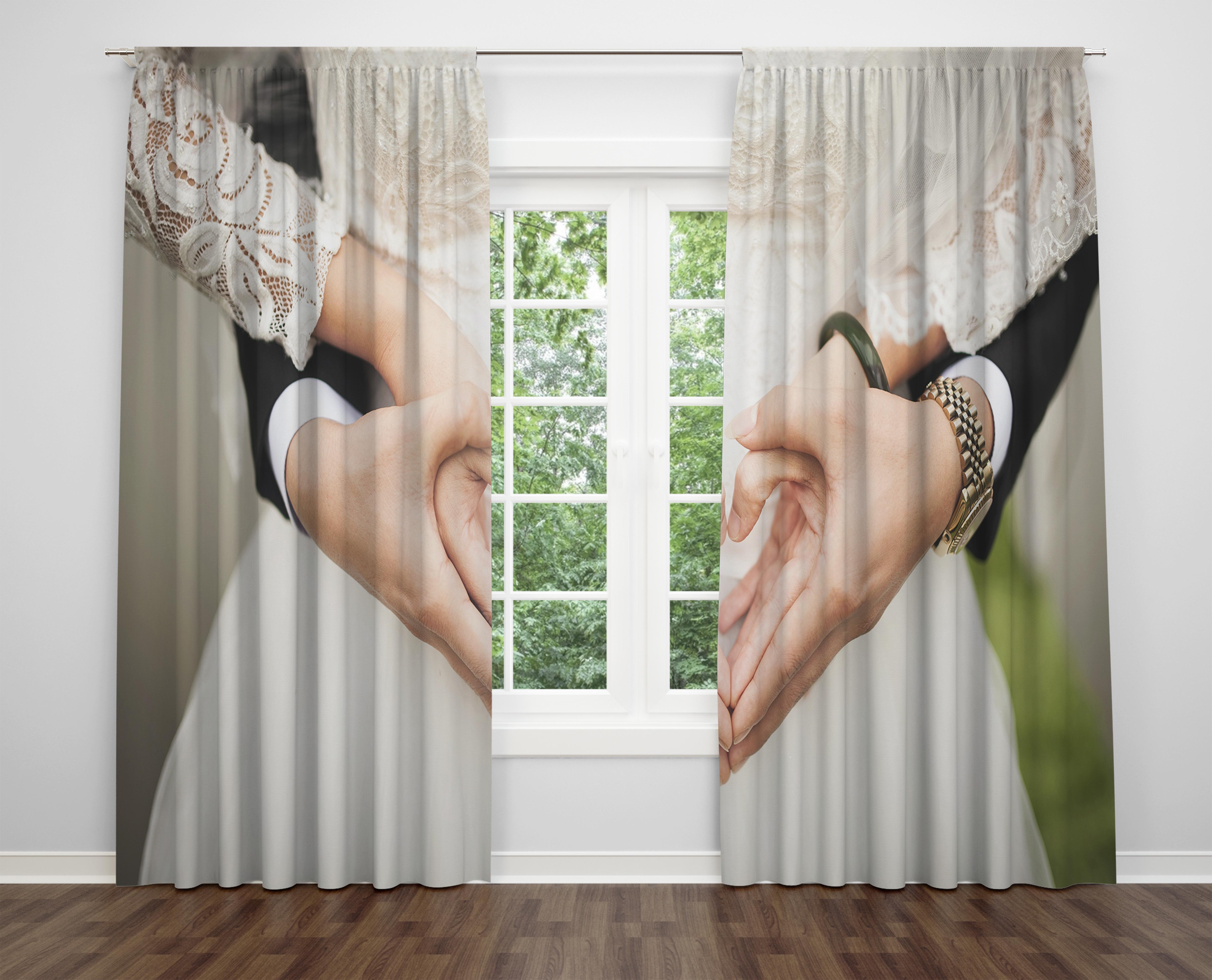 

Декоративний дизайн, високоякісна бавовняна тканина, ви можете вибрати одну або подвійну фіранку з крила 1 piece різнокольоровий