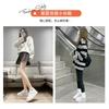 Leather little white shoes women's spring lace-up round head thick-soled versatile casual shoes board shoes women