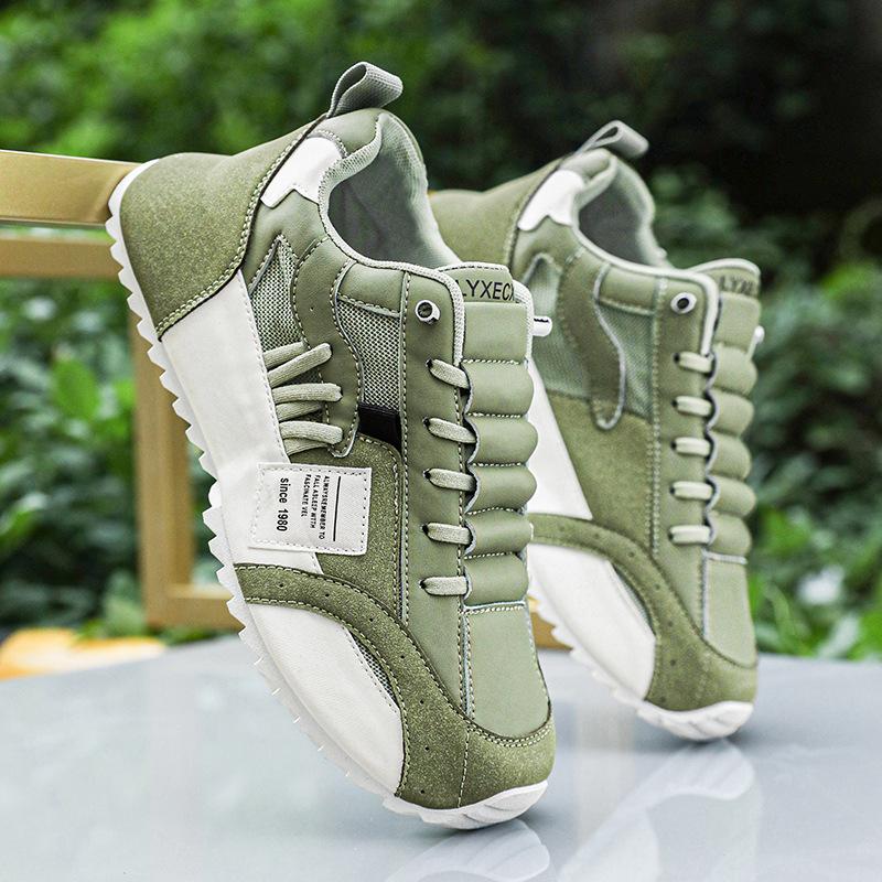

Men s Four Seasons Leisure Outdoor Odor proof Running Shoes Fashion Rotating Button Elastic Comfortable Sports Shoes 39