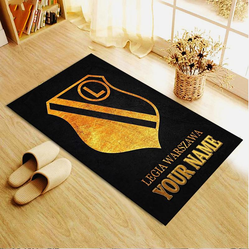 Custom Name Legia Warszawa Carpet Rug for Living Room Bedroom Home Sofa Decoration,Kids play Non-slip Floor Mat