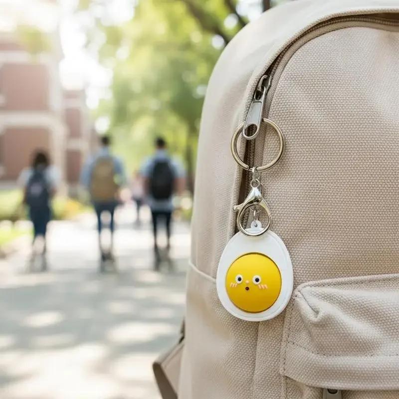 Bread Keycap Stress Relief Clicker Keychain Mechanical Keyboard Button Decompress Fingertip Keyring Car