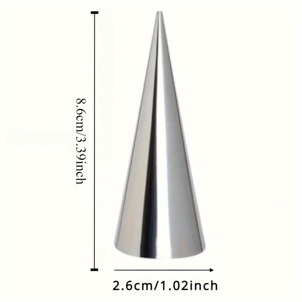 5 Stück Tüten-Gebäckformen aus Edelstahl – perfekt für Croissants, Plundergebäck und Eistüten – unverzichtbare Backutensilien