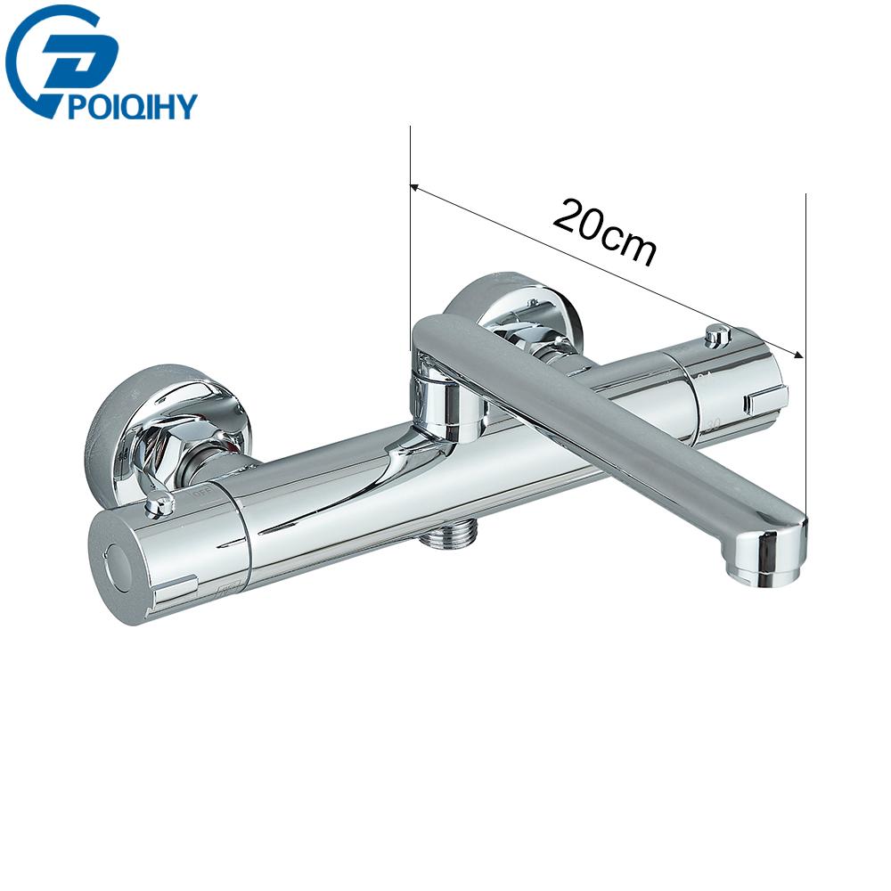 

Хромированный черный смеситель для ванны, настенный термостатический смеситель для душа, латунный термостатический смеситель для ванны, термостатический смеситель для душа