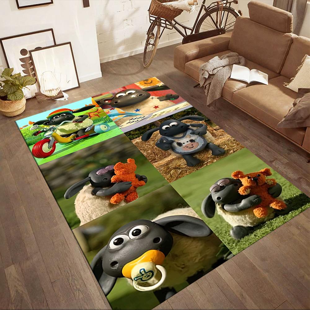 Shaun Sheep Square rugs are a great choice for living rooms, bedrooms, home décor, and as gifts.