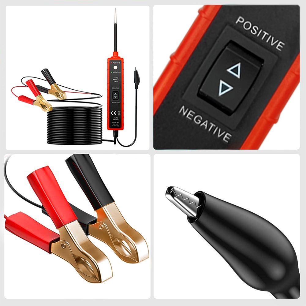 DC 6-24V Car Automotive Circuit Finder Tester Car Repair Tool Auto Voltage Tester Power Probe Diagnosis Scanner