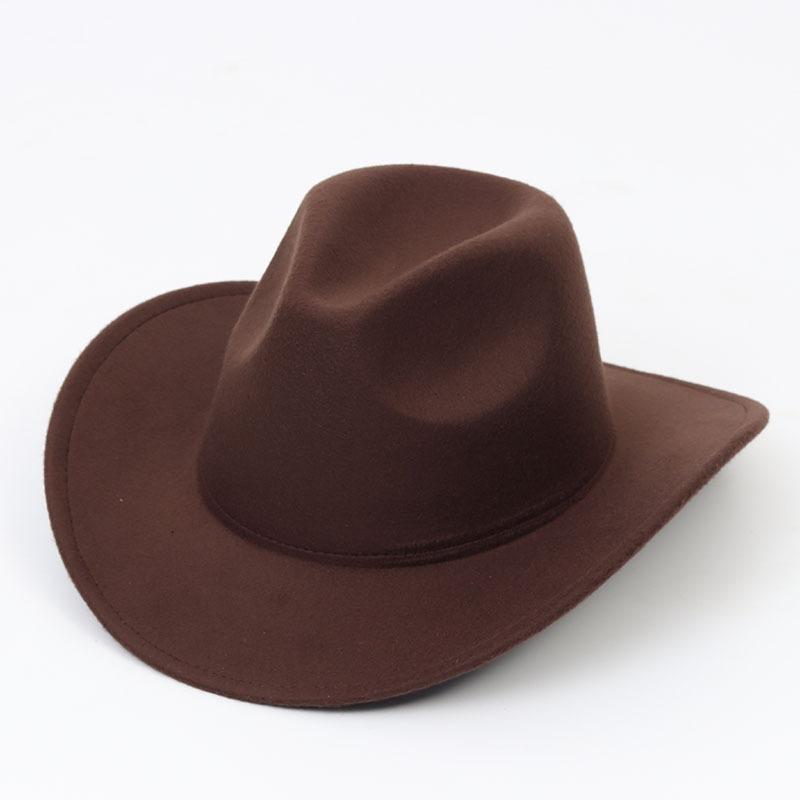 Einfarbiger Filz-Fedora-Hut Britischer Retro-Stil Unisex Flacher Rand Gentleman Flache Krone