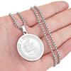 Kinitial Stainless Steel Aquarius Zodiac Sign Pendant Necklace For Women Chain Choker Jewelry Charm Astrology Necklaces Gift